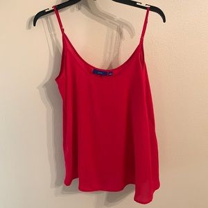 Red spaghetti strap blouse